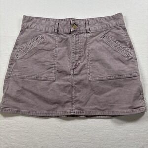 American Eagle Outfitters Purple Corduroy Mini Skirt Size 10